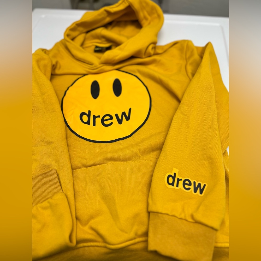 DREW mascot hoodie golden yellow